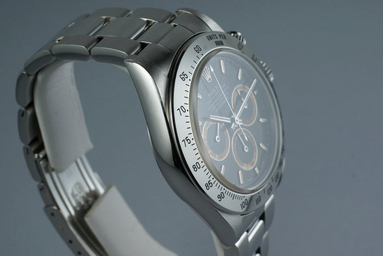 1993 Rolex SS Zenith Daytona 16520 Black Patrizzi Dial