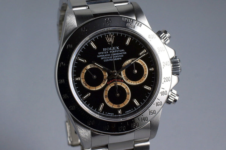 1997 Rolex Zenith Daytona 16520 Black Patrizzi Dial