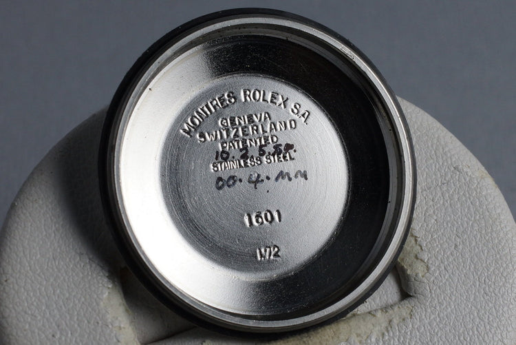 1972 Rolex Datejust 1601 Silver Non-Luminous Dial