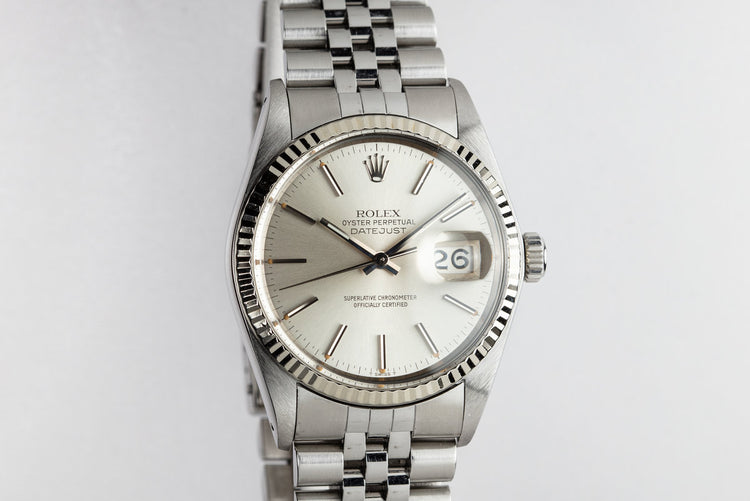 1979 Rolex DateJust 16014 Silver Dial with Service Case