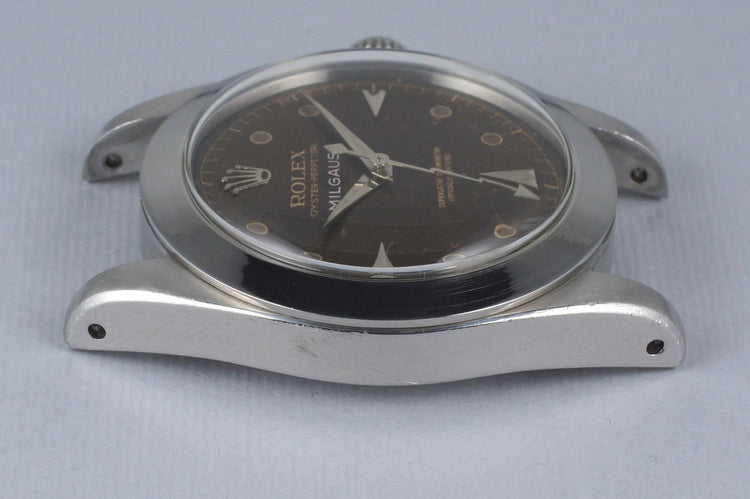 1958 Rolex Milgauss 6541 Tropical Non-Luminous Waffle Dial