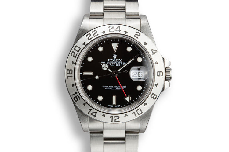 1999 Rolex Explorer II 16570 Black Dial