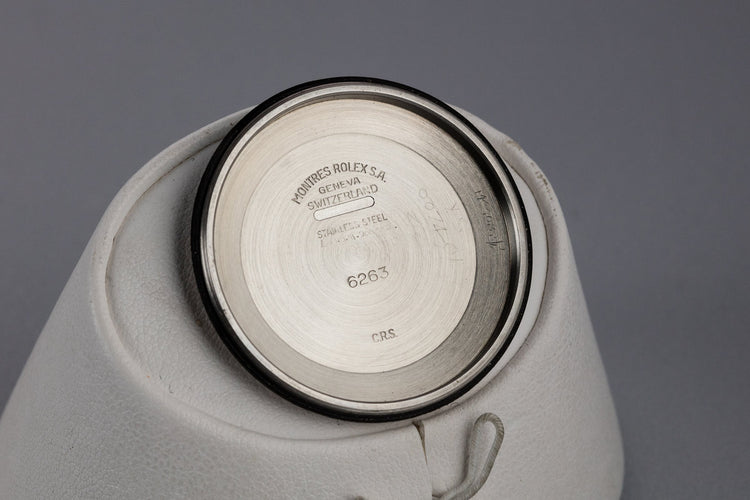 1980 Rolex Daytona 6263 Silver "Big Red" Dial with Papers and Service Papers