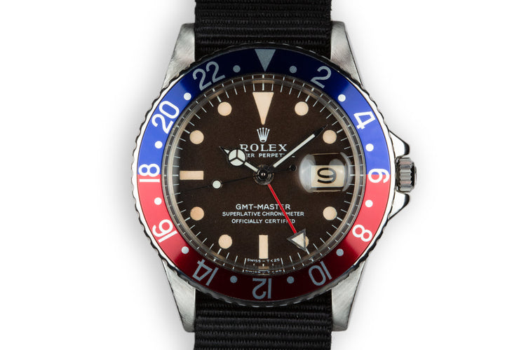 1967 Rolex GMT-Master 1675 Tropical brown Dial