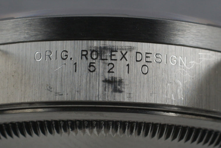 2001 Rolex Silver Dial Date 15210 with Box & Papers