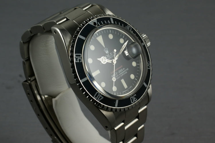 Rolex Red Submariner 1680 Mark VI with Service Papers