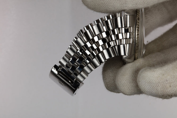 1973 Rolex DateJust 1601 No Lume Silver Dial with Box and Papers