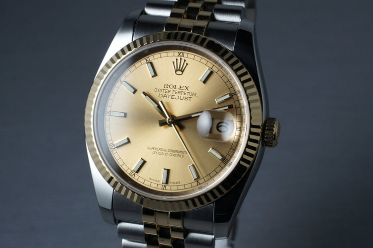 2007 Two Tone Datejust 116233 with Box and Papers
