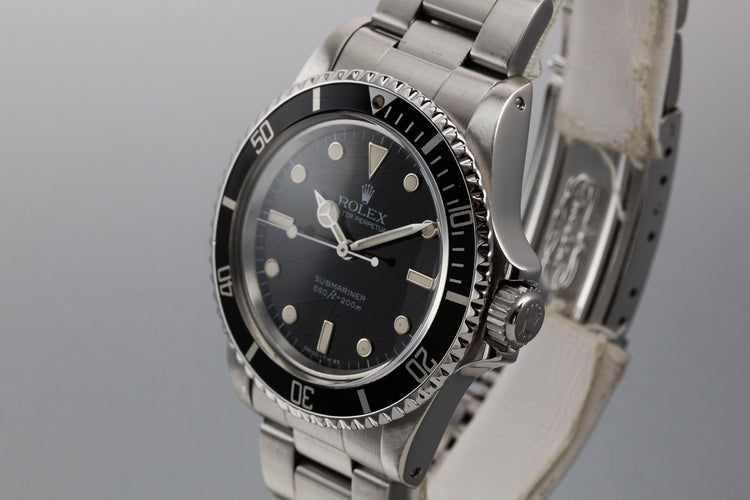 1985 Rolex Submariner 5513 with Glossy Spider Cracked Dial
