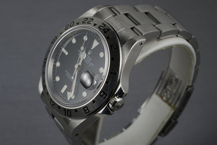 1999 Rolex Explorer II 16570 Black Dial with Box and Papers
