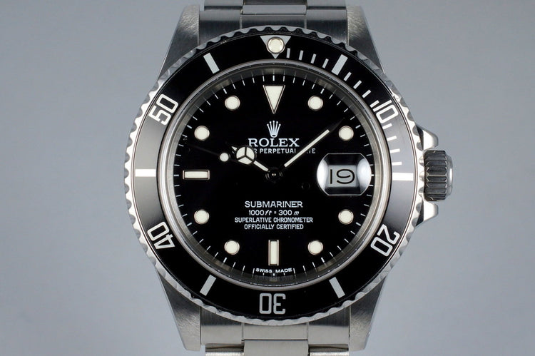1987 Rolex Submariner 168000