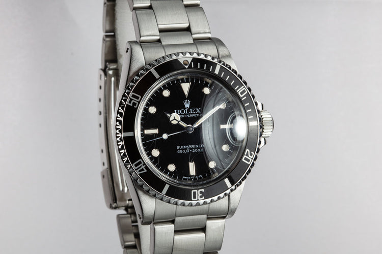 1985 Rolex Submariner 5513 with Glossy Spider Cracked Dial