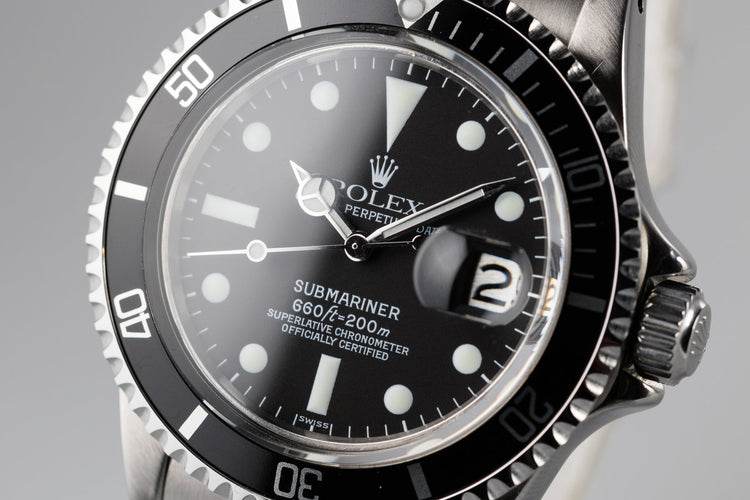 1979 Rolex Submariner 1680 with Luminova Service Dial and Hands