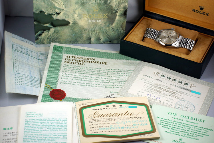1970 Rolex DateJust 1600 with Box and Papers