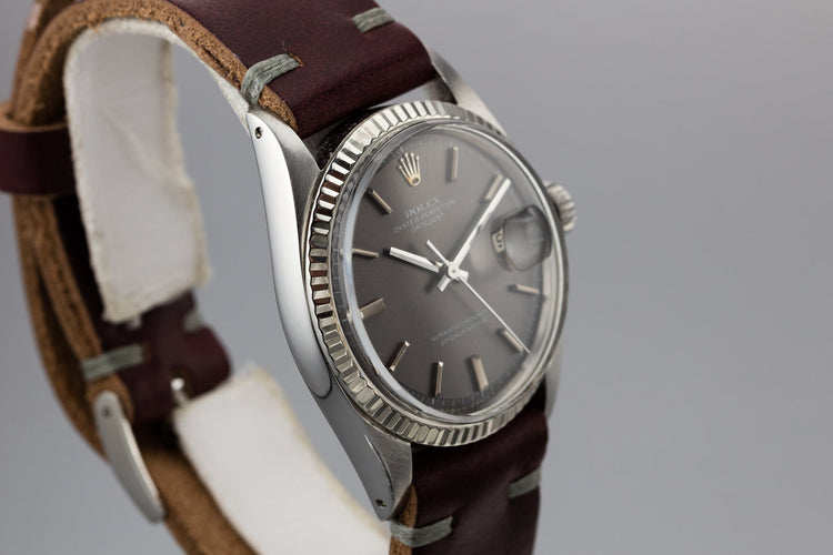 1969 Rolex DateJust 1601 with No Lume Grey Dial
