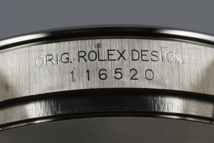 2005 Rolex Daytona 116520 Black Dial with Box and Papers