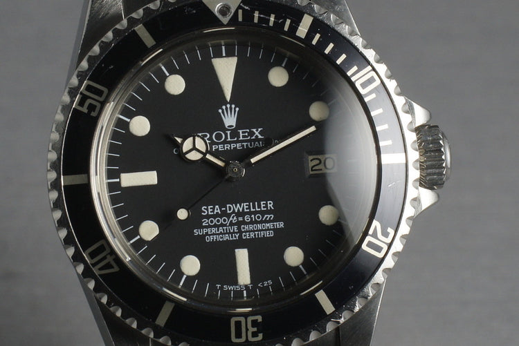 1978 Rolex Sea Dweller 1665 Rail Dial