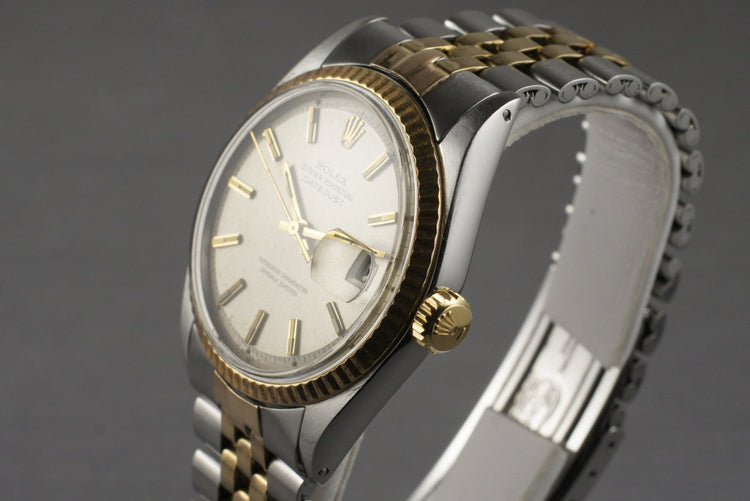 1970 Rolex Two Tone DateJust 1601 with Silver Dial