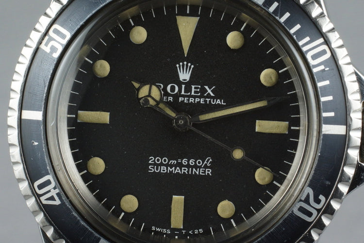 1967 Rolex Submariner 5513 Meters First Dial