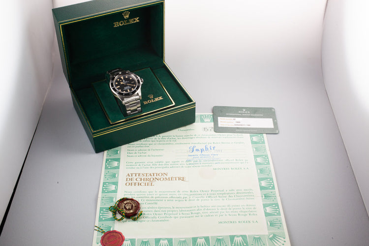 1981 Rolex Sea-Dweller 1665 with Box and Papers