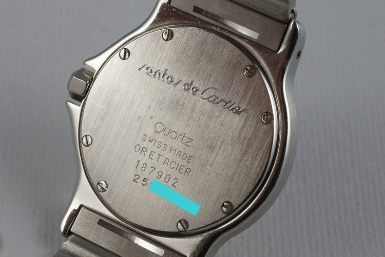 Cartier Ladies Quartz Two Tone Santos Octagon 187902