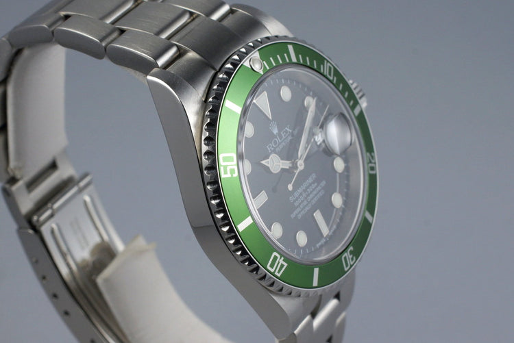 2004 Rolex Green Submariner 16610LV Mark I Dial and Insert