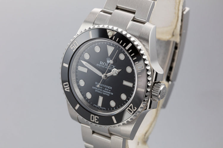 2016 Rolex Submariner 114060 with Box and Papers