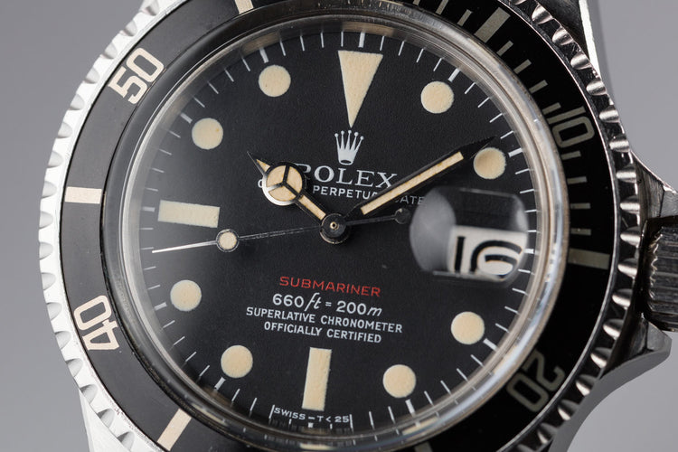 1971 Rolex Red Submariner 1680 with Mk V Dial