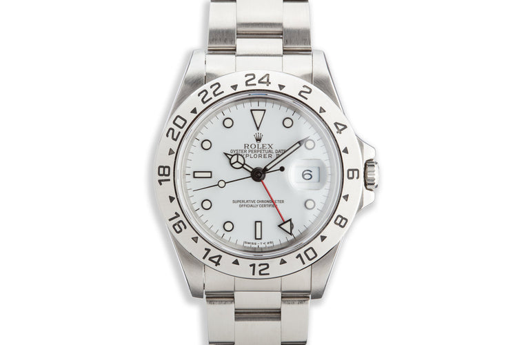 1995 Rolex Explorer II 16570 "Polar" White Dial