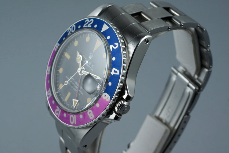1967 Rolex GMT 1675 Mark I Dial with Fuchsia Bezel
