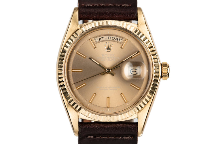 1971 Rolex 18K YG Day-Date 1803 with Brown "London Sky" Sigma Dial