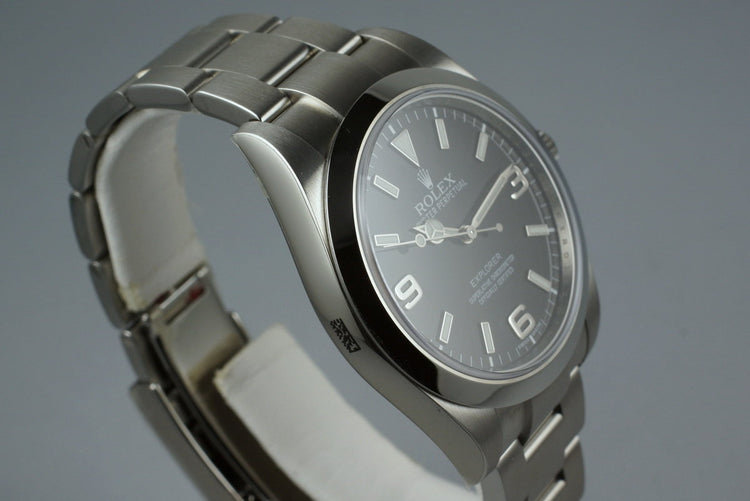 2015 Rolex Explorer 214270 with Box and Papers Mint with Stickers