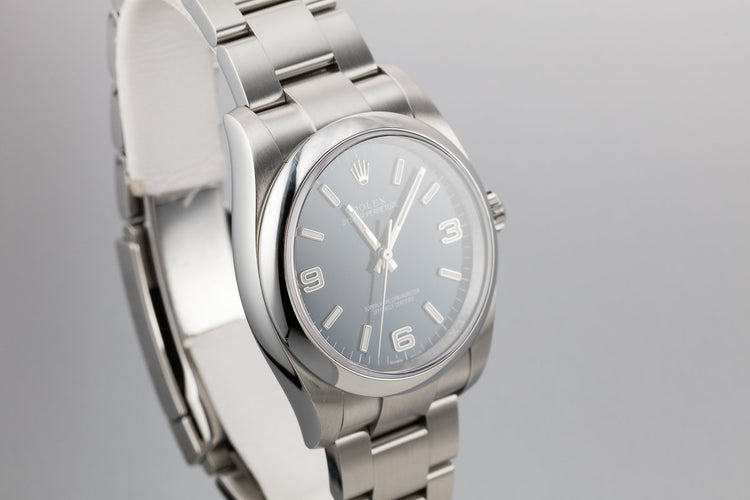 Rolex 36mm Oyster Perpetual 116000 Blue 3, 6, 9 Dial with Box