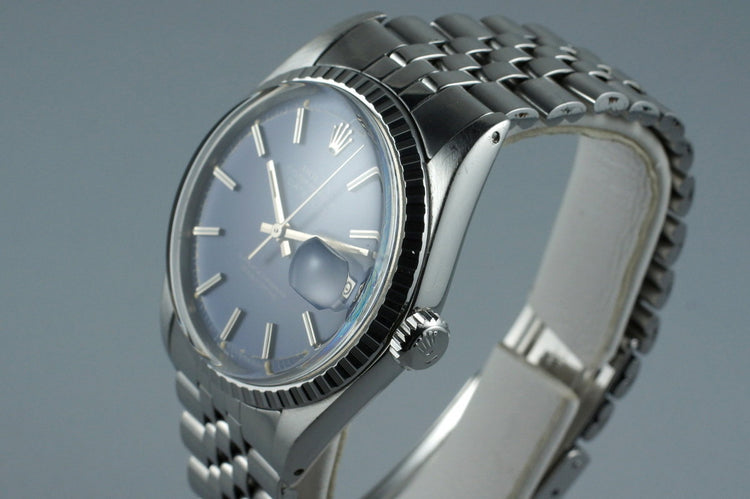 1971 Rolex DateJust 1603 Matte Blue Dial