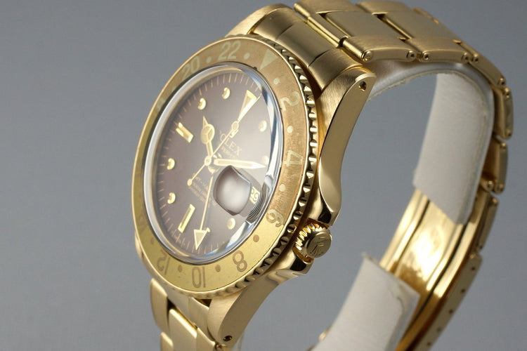 1978 Rolex YG GMT 1675 Root Beer Dial
