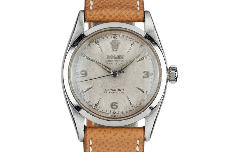1953 Rolex Explorer 6298 with Silver Explorer SWISS Only Dial