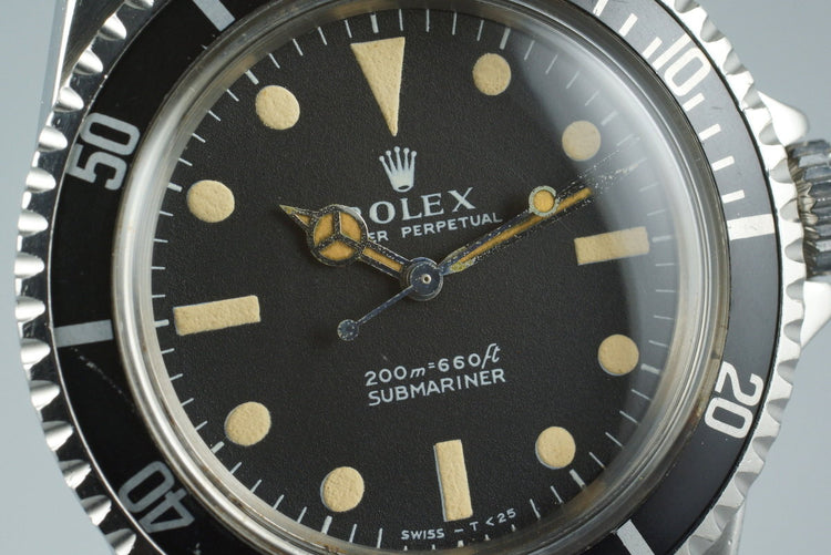 1967 Rolex Submariner 5513 Meters First with Box and Papers