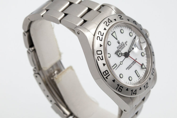 1997 Rolex Explorer II 16570 with SWISS only dial