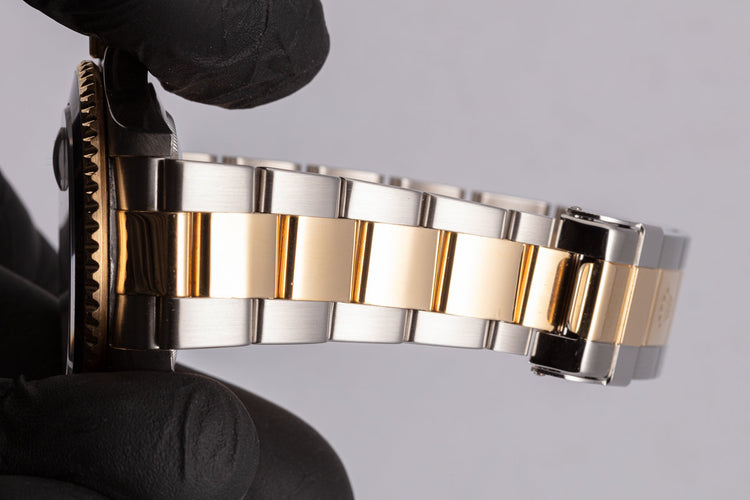 2006 Rolex Two-Tone Submariner 16613 T with Silver Serti Dial