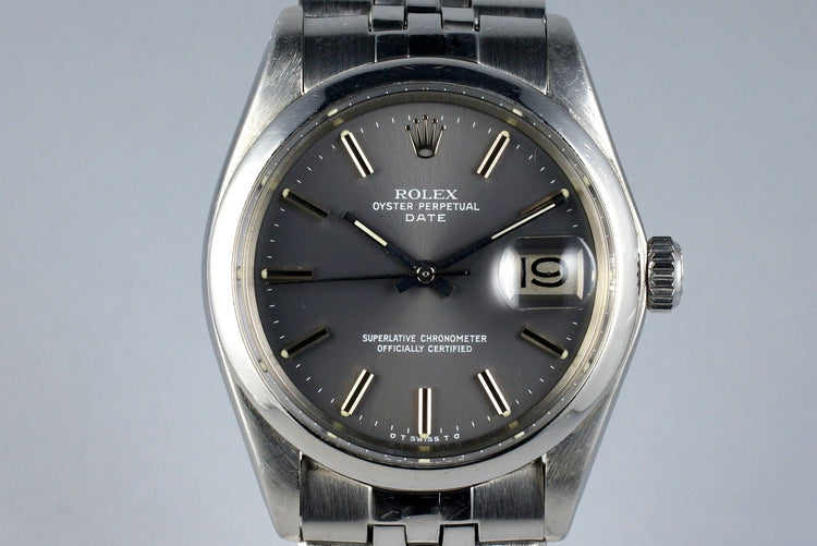 1972 Rolex Date 1500 Gray Sigma Dial