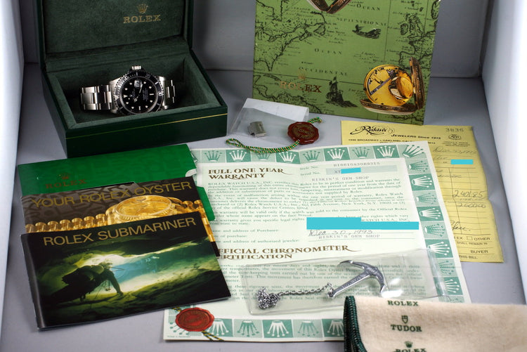 1991 Rolex Submariner 16610 with Box and Papers NOS