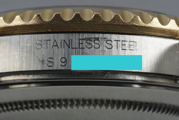 1995 Rolex Two Tone GMT II 16713 with Champagne Serti Dial