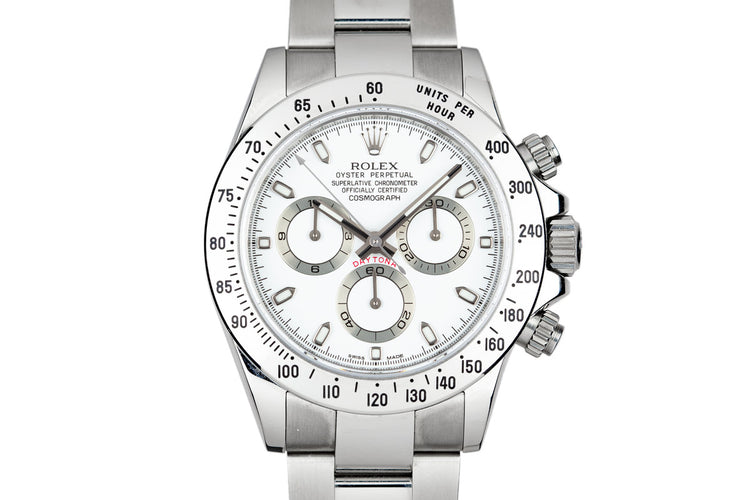 2009 Rolex Daytona 116520 White Dial with Box and Papers