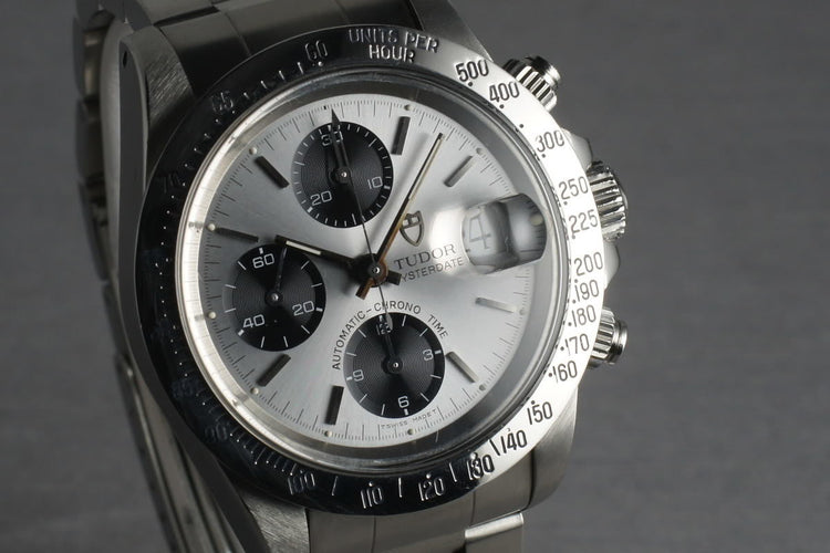 Tudor Chronograph Big Block 79180 With Silver Dial