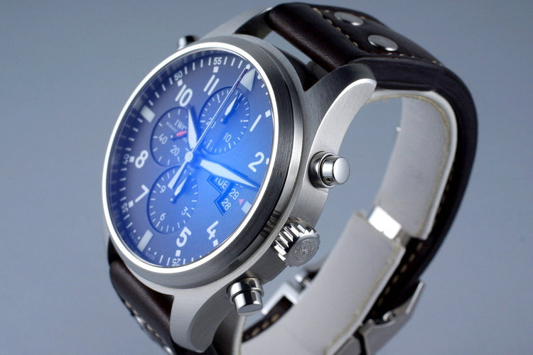 2015 IWC Pilot’s Watch Double Chronograph IW3778 with Box and Papers