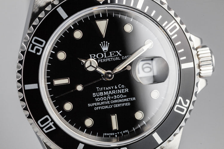 1995 Rolex Submariner 16610 "Tiffany & Co." Dial