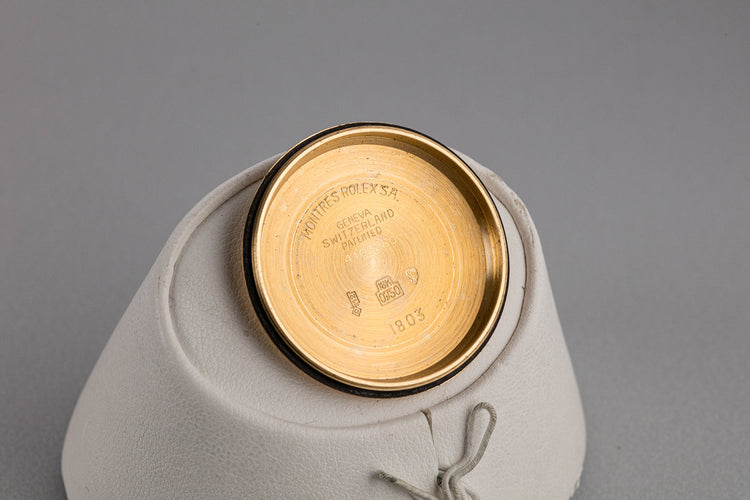 1975 Rolex 18K YG Day-Date 1803 Silver Dial