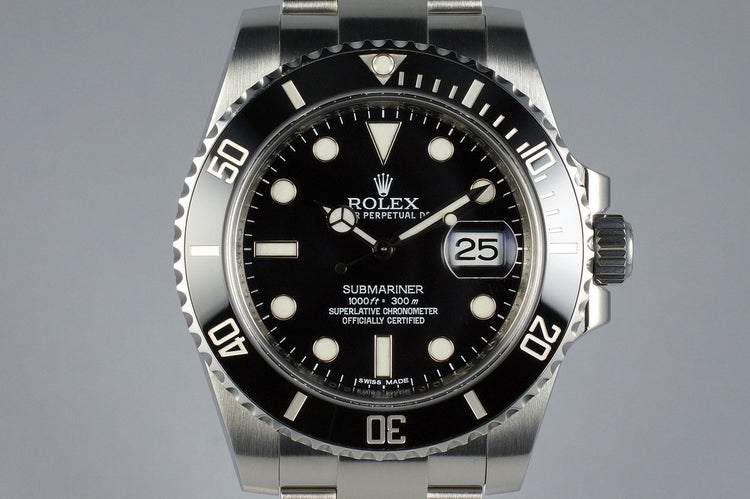 2011 Rolex Ceramic Submariner 116610 with Box and Papers