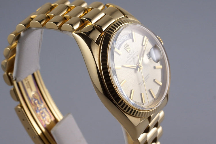 1963 Rolex YG Day-Date 1803 UNDERLINE Dial with Box and Papers