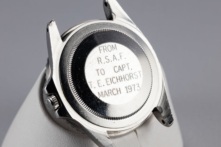 1970 Rolex GMT-Master 1675 given to Captain Eichhorst in 1973